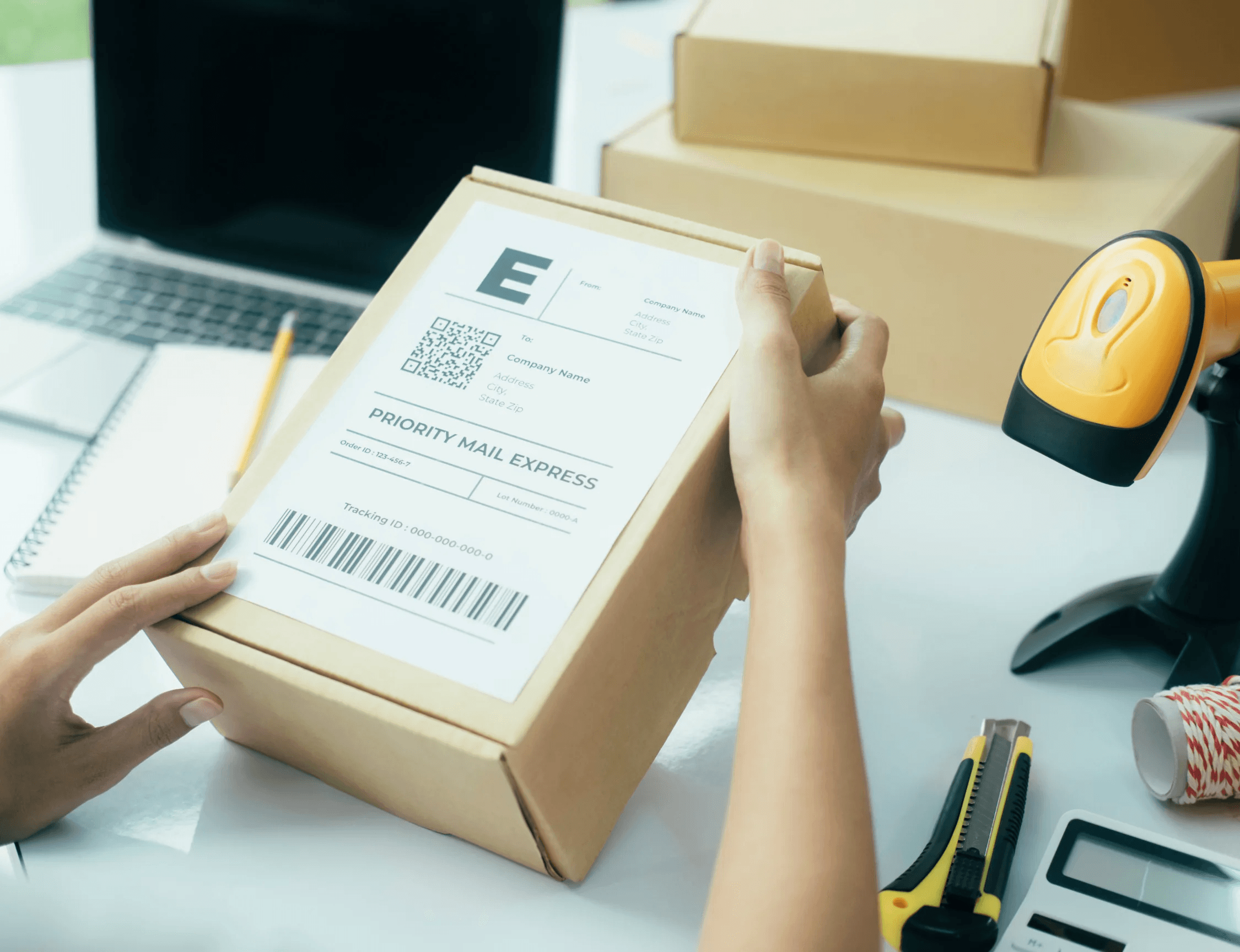 Ready your package with provided labels and documents for smooth collection.